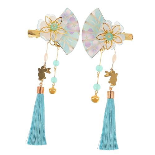 SKISUNO 2 Stück Japanische Kimono Haarklammer mit Blumenfächer Design und Quasten für Hochzeiten Fotoshootings und Cosplay Perfektes Haarschmuck Zubehör für Damen SKISUNO 2 Stück Japanische Kimono Haarklammer mit Blumenfächer Design und Quasten für Hochzeiten Fotoshootings und Cosplay Perfektes Haarschmuck Zubehör für Damen von SKISUNO