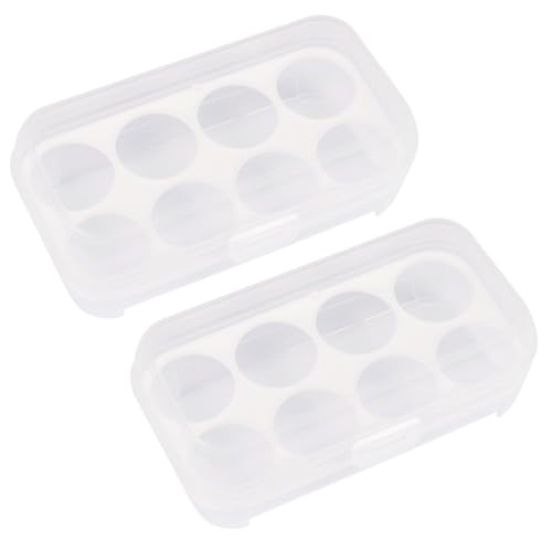 SKISUNO 2 Stück Makeup Schwamm Aufbewahrungsbox Staubdicht Großes Fassungsvermögen mit Deckel Kosmetik Schwamm Organizer Praktisch Tragbar Hygienisch für Make up Schwämme und Puderquasten von SKISUNO