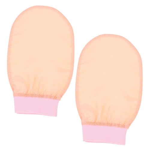 SKISUNO 2 Stück Peeling-handschuhe – Seiden-badehandschuhe Zum Schrubben Duschhandschuhe Mit Peeling-handschuh Für Mädchen Sanfte Hautreinigungsmittel von SKISUNO