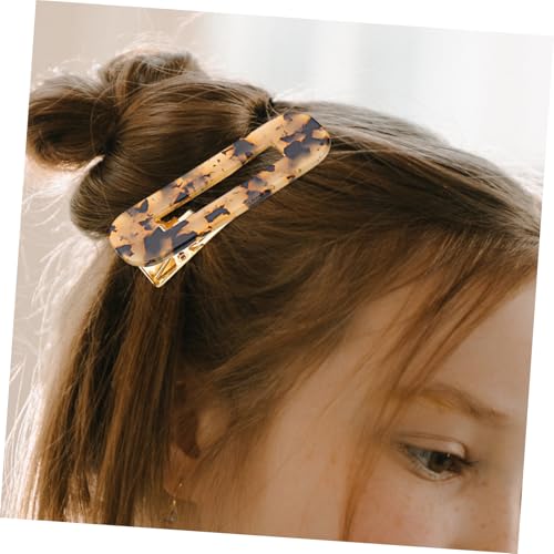 SKISUNO 2 Stück Teiliges Haarklammern für Dünnes Haar Frauen Einfache Langlebige Haarspangen aus Acryl mit Schwarzem und Leopardenmuster Vielseitiger Haarschmuck für Teenager Mädchen und von SKISUNO