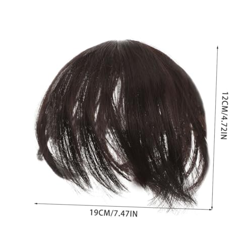 SKISUNO 2 Stück Teiliges Haarteil für Frauen Synthetische Bob Style Hair Toppers Unsichtbare Volumenverstärkung bei Dünnem Haar Leichte Kurzhaar Haarpieces mit Mittelscheitel Einfach von SKISUNO