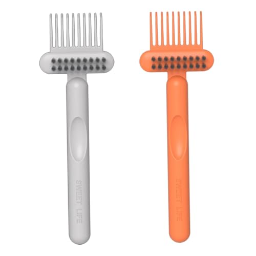 SKISUNO 2 Stück Teiliges Kammreinigungsset mit Bürste und Krallen Praktisches Haarbürsten Reinigungswerkzeug für Gründliche Entfernung von Haarresten Kompakt Tragbar Geeignet für Kissen von SKISUNO
