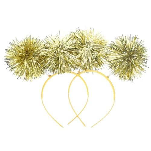 SKISUNO 2stücke Bunte Boppers Haarreifen Für Junge Mädchen Lustige Stirnbänder Für Partys Cosplay-dekoration Glitzernde Tinsel-haaraccessoires Für Verschiedene Anlässe von SKISUNO