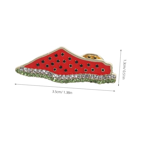 SKISUNO 2 Stück Wassermelonen brosche aus Emaille Leichte Süße Obst anstecknadeln für Kleidung Hüte Taschen Vielseitiger Modeschmuck für Alltag Partys und Besondere Anlässe von SKISUNO
