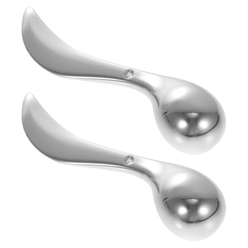 SKISUNO 2 Stücke Augencremestangen Augenmassager Hautpflege Massage Stangen Gesichtsmaske Löffel von SKISUNO