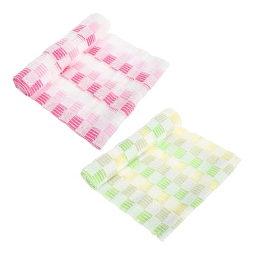 SKISUNO 2stücke Netzstruktur Duschhandtuch Weiche Peeling-badehandtücher Vielseitiges Badezubehör Für Männer Und Frauen Zur Hautpflege Und Reinigung von SKISUNO