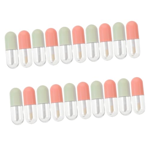 SKISUNO 20 Stück Teiliges Nachfüllbare Lipgloss Tuben Transparent Leere Lippenbalsam Behälter Für Frauen Mädchen DIY Lippenfarbe Flüssigkeit Aufbewahrung Tragbar Makeup Zubehör von SKISUNO