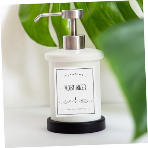 SKISUNO 24 Stück Teiliges Wasserfester Shampoo flaschen etiketten Selbstklebend Wiederablösbar für Nachfüllflaschen und Reiseproben Weiß zur Badezimmer organisation von SKISUNO