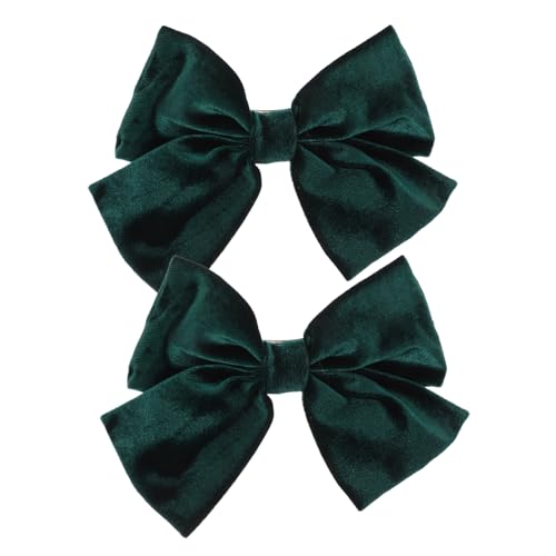 SKISUNO 2Stücke Haarspangen mit Großen Schleifen Handgemachte Haarschleifen für Damen und Mädchen Stilvolle Haarklammern für Verschiedene Anlässe für Partys und Alltag von SKISUNO