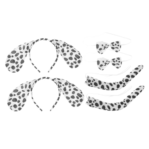 SKISUNO Halloween Hund Ohren Stirnband Set 2 Stück Tier Haar Hoop Cosplay Party Requisiten von SKISUNO