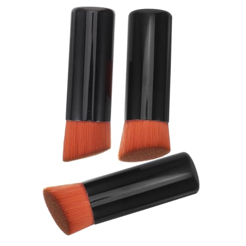 SKISUNO 3 Stück Foundation Pinsel Make Up Pinsel Make Up Puderpinsel Make Up Pinsel Kosmetikpinsel Puderpinsel Für Loses Puder Pinsel Für Make Up Damen Make Up Werkzeug Damen von SKISUNO