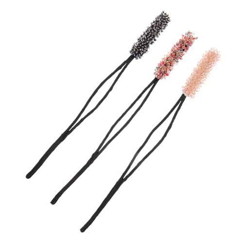 SKISUNO 3 Stück Praktischer Hair Bun Maker Haarschmuck Dutt helfer für Damen Leichtes Stylingzubehör für Dickes und Dünnes Haar für Alltag Party Yoga und Festliche Anlässe Zufällige Farbe von SKISUNO