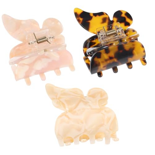 SKISUNO 3 Stück Teiliges Geometrisches Haarklammer Einzigartige Dekorative Haarspangen für Frauen Langlebiger Haarschmuck mit Kreativem Design Geeignet für Alltag und Zufällige Farbe von SKISUNO