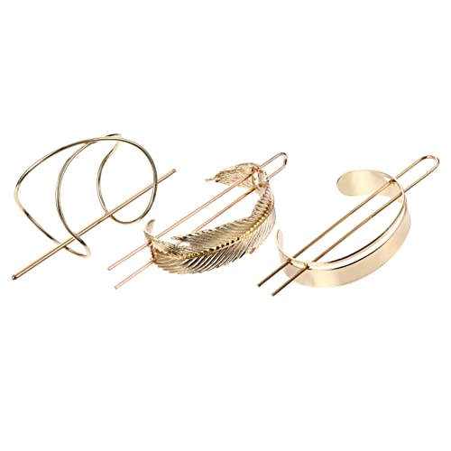 SKISUNO 3 Stücke Metall Haarspange Satz Verstellbare Haarnadeln für Damen Haaraccessoires für Hochzeiten und Besondere Anlässe SKISUNO 3 Stücke Metall Haarspange Satz Verstellbare Haarnadeln für Damen Haaraccessoires für Hochzeiten und Besondere Anlässe von SKISUNO