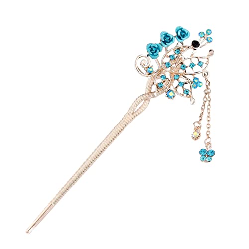 SKISUNO 3st Retro Quaste Haarstab Haarspangen Mit Strass Quastenhaargabeln Haarspangen Für Damen Vintage Haarstab Strass-haar-hochstecknadel Stäbchen Spaziergang Chinesischer Stil Fräulein von SKISUNO