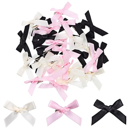 SKISUNO 30stücke Haarschleifen-clips Haarspangen Mit Schleife Clip-bögen Für Damen Haar-accessoires Französische Haarspangen Süße Kopfbedeckung Haarschmuck Für von SKISUNO