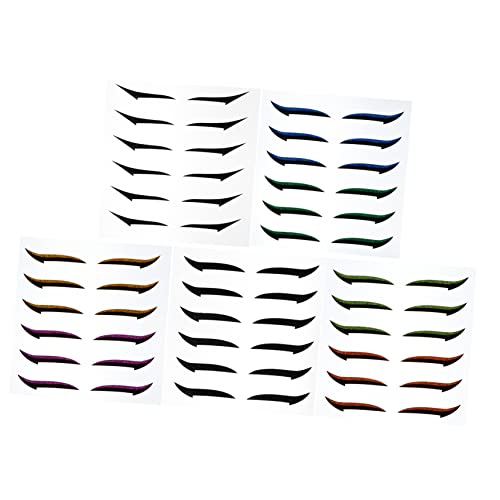 SKISUNO 36paare Augenlidklebeband Wiederverwendbar Glitzer Augen-make-up Aufkleber Klebeband Für Eyeliner Augen Größer Wirken Lassen Wasser Und Schweißfeste Design von SKISUNO