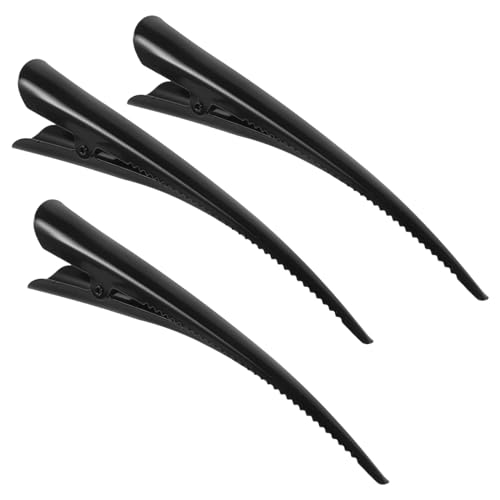 SKISUNO 3 Stück Metall Haarspangen Entenschnabel Rutschfeste Haarklammern für Frauen Kinder und Mädchen Haarschmuck für Hochzeiten Einfaches Design für Haarstylings von SKISUNO