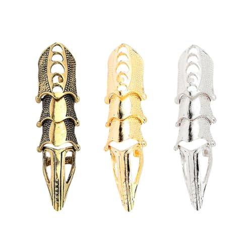 SKISUNO 3stücke Legierung Nagelringe Fingerkralle Für Cosplay Und Kostüme Leicht Und Robust von SKISUNO