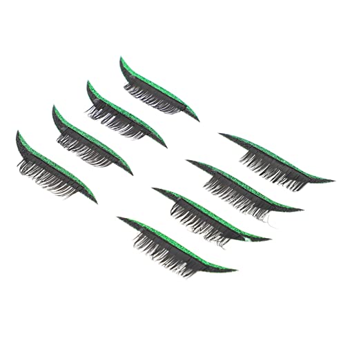 SKISUNO 4 Paare Eyeliner Aufkleber und Falsche Wimpern Aufkleber Wasserdichtes Selbstklebendes Make Up Tool für Make Up und Besondere Anlässe von SKISUNO