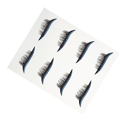 SKISUNO 4 Paare Selbstklebende Make Up Eyeliner und Wimpern Aufkleber für Glitzernde Eyeliner Streifen für Kostümpartys Festivals von SKISUNO