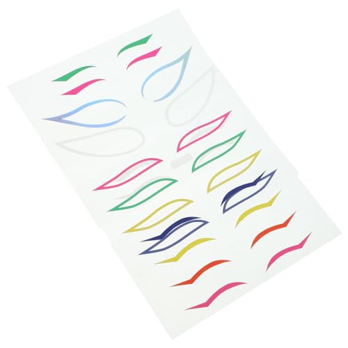 SKISUNO Eyeliner Aufkleber 4 Satz Selbstklebende Eyeliner Sticker für Damen Make Up Dekoration für Partys und Bühnenauftritte Einfach Anzuwenden von SKISUNO