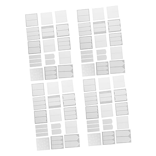 SKISUNO 4 Sets/60 Stück Nagelaufkleber Selbstklebend Maniküre-schablone Halbmond-nagel-aufkleber Für French-maniküre von SKISUNO