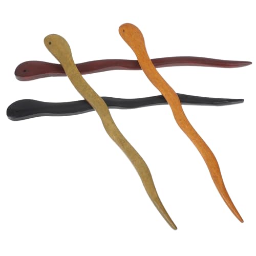 SKISUNO 4 Stück Teiliges Handgefertigter Holzhaarstäbchen Chinesische Haarnadeln für Damen Stabile Haarspangen Vielseitige Styling Accessoires in Schwarz Natur Dunkelbraun und Grün SKISUNO 4 Stück Teiliges Handgefertigter Holzhaarstäbchen Chinesische Haarnadeln für Damen Stabile Haarspangen Vielseitige Styling Accessoires in Schwarz Natur Dunkelbraun und Grün von SKISUNO