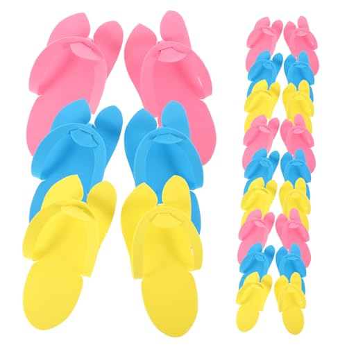 SKISUNO 48paare Einweg-hausschuhe Pediküre-flip-flops Eva-material Gäste-hausschuhe Für Salon Strandparty Zuhause von SKISUNO