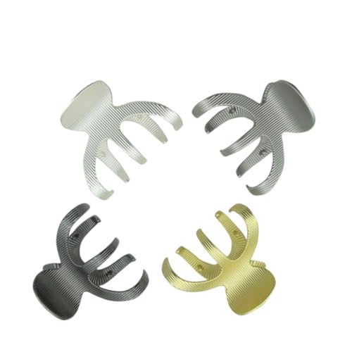 SKISUNO 4stücke Metall Haarspangen Einfache Haarclips Für Damen Und Mädchen Große Haarzangen in Gold Und Silber Langlebige Haaraccessoires Für Jeden Anlass von SKISUNO