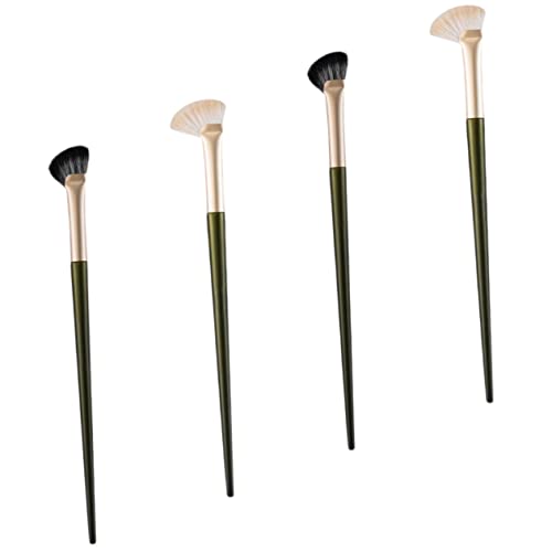 SKISUNO 4stücke Lidschatten-mischpinsel Abgewinkelter Pinsel Für Nasenkontur Make-up-tool Für Augen Augenbrauen Und Gesicht Multifunktionaler Kosmetikpinsel Für Puder Und Foundation von SKISUNO