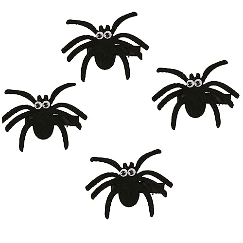 SKISUNO 5stücke Haarspangen Mit Halloween-spinnen-design Für Junge Mädchen Horror-spinnen-haarschmuck Haarspangen Für Halloween-kostümpartys Und Fotoshootings von SKISUNO