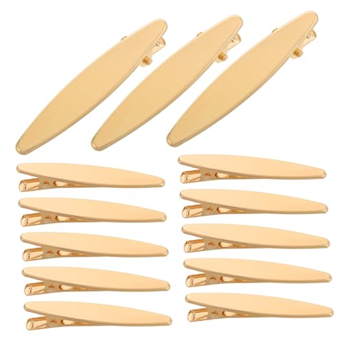 SKISUNO 50 Stück Teiliges DIY Haarclip Goldfarbene Metall Alligator Haarspangen mit Hohlraumdesign Stilvolle und Einfache Haarschmuck Accessoires für Frauen Mädchen und Friseure von SKISUNO