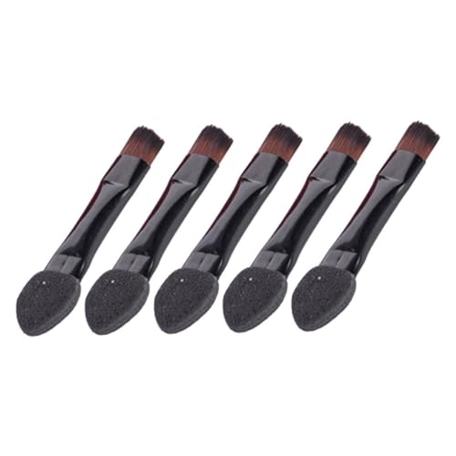 SKISUNO 50 Stück Teiliges Make Up Schwamm mit Doppelseitigem Lidschatten und Lippenpinsel Tragbar Weicher Schwamm Stark Haftend für Präzises Verblenden und Professionelle Augen Make Up von SKISUNO