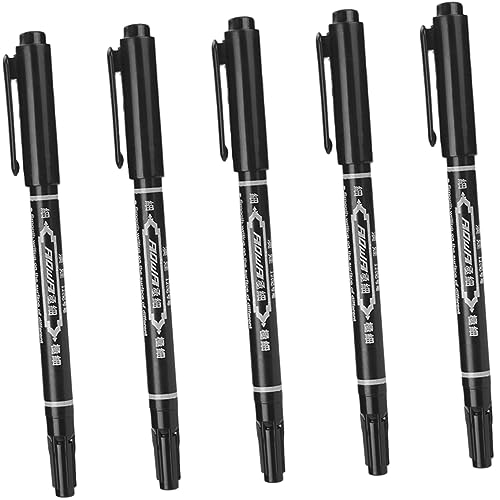 5st Augenbrauenstift Textmarker Augenbrauen-make-up-stift Hautstift Markierstift Stift Zum Tätowieren Haut Einfacher Ölstift Augenbrauen-mapping-stift Doppelkopf Plastik Liner von SKISUNO