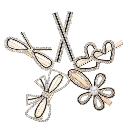 SKISUNO 5Stücke Teiliges Haarklammern Klein aus Legierung Dekorative Metallhaarnadeln mit Perlen für Damen für Romantische Anlässe und Leuchtende Farben und Stilvolles SKISUNO 5Stücke Teiliges Haarklammern Klein aus Legierung Dekorative Metallhaarnadeln mit Perlen für Damen für Romantische Anlässe und Leuchtende Farben und Stilvolles von SKISUNO