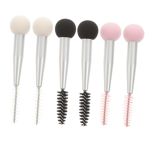 SKISUNO 6stücke Teiliges Doppelseitiger Makeup-schwämme Für Foundation Und Augenbrauen Auftragen Von Mascara Und Lidschatten Und von SKISUNO