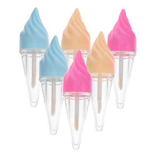 SKISUNO 6 Stück Nachfüllbare Lippenpflegestift Tuben Leicht und Tragbar für DIY Lipgloss Kosmetik und Reise Bunte Lippenbalsam Behälter als Geschenk für Frauen Zufällige Zufällige Farbe von SKISUNO