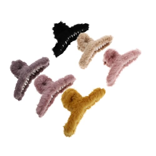 SKISUNO 6stücke Haarspangen Für Damen Elegant Haarklammer Aus Kunststoff Haarkrallen Für Frauen Haarspange Kopfschmuck Haarklammer Haarkrallen von SKISUNO