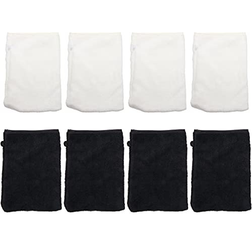 SKISUNO 8stücke Weiche Mikrofaser Reinigungshandschuhe Langlebig Gesicht Make-up Entferner Waschen Mitts Hautfreundlich Und Bequem von SKISUNO