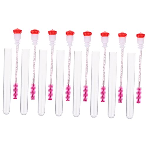 SKISUNO 8stücke Wimperntusche Pinsel Mit Diamanten Rohr Für Make-up Tragbar Zum Trennen Der Wimpern Auftragen Von Mascara Im Set von SKISUNO