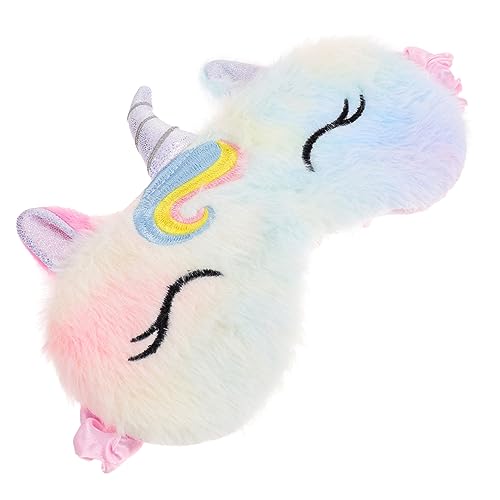 SKISUNO Augenmaske Aus Plüsch Cartoon-einhorn-design Augenschutz Zum Schlafen Bequeme Maske Zum Blockieren Von Licht Für Junge Mädchen Und Pyjamapartys SKISUNO Augenmaske Aus Plüsch Cartoon-einhorn-design Augenschutz Zum Schlafen Bequeme Maske Zum Blockieren Von Licht Für Junge Mädchen Und Pyjamapartys von SKISUNO