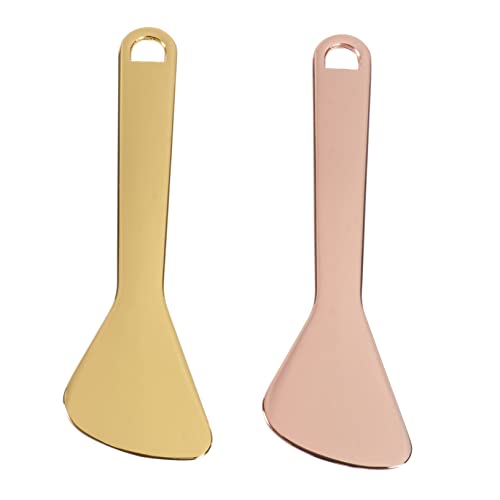SKISUNO 2stücke Augenmassage-sticks Und Augencreme-löffel Gold Und Roségold Für Gesichtspflege Und Make-up Langlebig Und Praktisch Für Anwendung Von Augencreme von SKISUNO