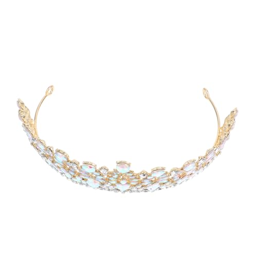 SKISUNO Barock Vintage Braut Tiara mit Funkelnden Strasssteinen Stilvolles Haarschmuck stirnband für Frauen Bequemer Sitz Vielseitig für Hochzeit Fotoshooting Geburtstag und Festliche von SKISUNO
