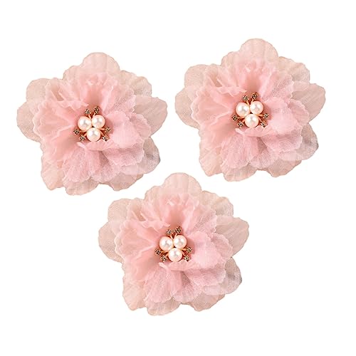 SKISUNO 3stücke Blumen Haarklammern Barrettes Haarnadelclip Haarschmuck Für Mädchen Teens Frauen Zubehör Für Glattes Lockiges Haar von SKISUNO