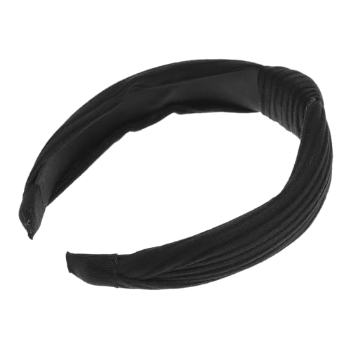 SKISUNO Breites Spitzen Haarband Damen Elastisch Damen Haarreifen Vintage Stirnband Haarschmuck Schwarz Geeignet für Frauen und Mädchen Modisches Haarschmuckaccessoire von SKISUNO