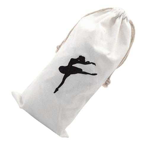 SKISUNO Canvas Ballettschuh Aufbewahrungsbeutel mit Kordelzug Verschleißfest Tragbar Geeignet für Mädchen Ballettschuhe und Zubehör Stilvolle Prints Schneller Zugriff Vielseitiger von SKISUNO