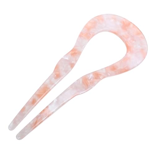 SKISUNO Chinese U-shape Haarspange Für Damen Elegante Haarnadel Aus Acetat Mit Großen Wellen Vielseitiges Haarschmuckstück Für Hochzeiten Partys Und Alltag von SKISUNO