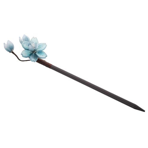 SKISUNO Retro Chinesische Holz Haarnadel Für Frauen Antike Haarspange Für Und Traditionelle Kleidung Dekorative Haaraccessoires Mit Feiner Handwerkskunst Wasserfarbe Design von SKISUNO