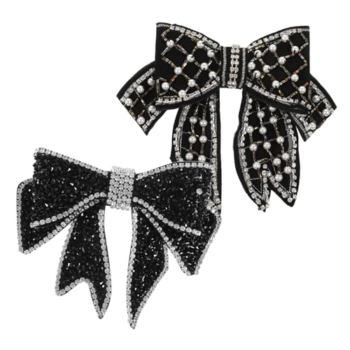 SKISUNO 2 Stück Haarnadeln Mit Strass-schleifen Für Damen Dekorative Haarschleifen-clips Modische Haarspangen Mit Schleife Und Pferdeschwanz Für Alltag/hochzeit/geburtstag SKISUNO 2 Stück Haarnadeln Mit Strass-schleifen Für Damen Dekorative Haarschleifen-clips Modische Haarspangen Mit Schleife Und Pferdeschwanz Für Alltag/hochzeit/geburtstag von SKISUNO